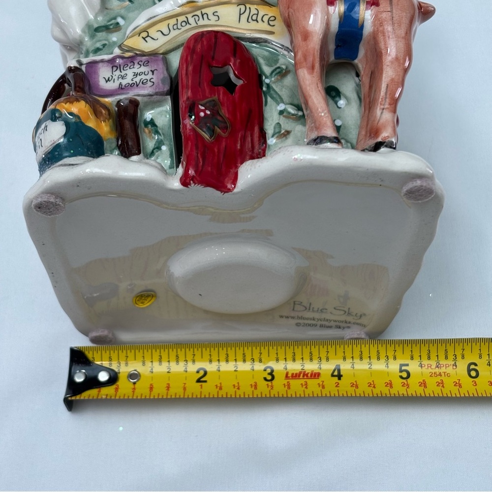 Blue Sky Clayworks Rudolph’s Place Tealight Holder - Picture 9 of 11